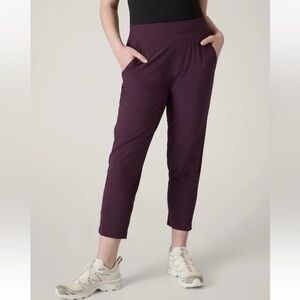 New Athleta Brooklyn Ankle Pant Spiced Cabernet NWT Athleisure Women’s Size 6